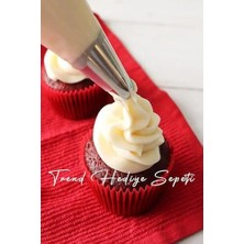 Alkar Store Takribi 200 Adet Büyük Boy Kırmızı Muffin Kek Kalıbı, Cupcake Kağıdı, Browine Kalıbı 50X40 mm