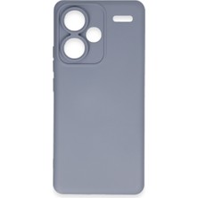 Bezos Note 13 Pro Plus Kılıf Nano Içi Kadife Silikon - Gri