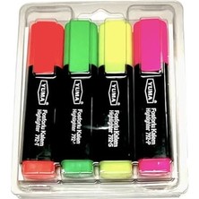 Alkar Store Feyza Yapı Yuma Fosforlu Blisterli Kalem 4 Lü YM-792-4