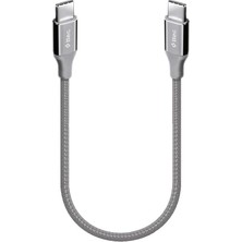 Alkar Store Alumicable Usb-C - Usb-C 30CM 65W Pd/qc Hızlı Şarj/data Kablosu Uzay Grisi Uzay Grisi 2DK50UG