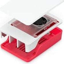 Alkar Store Raspberry Pi 5 Için Resmi Gövde, Kırmızı/beyaz
