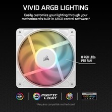 Alkar Store RS120-R Argb 120MM Pwm Ters Yapraklı Fan Üçlü Paket - Beyaz (CO-9050197-WW)