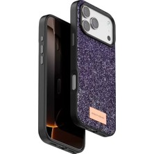 Motto Ticaret Onegif Apple Iphone 17 Pro Max Bright Simli Kapak - Derin Mor