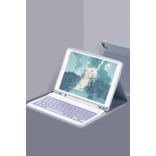 Motto Ticaret Newface Apple Ipad 10.2 (9.nesil) Kılıf KC01 Smart Klavyeli Tablet Kılıfı - Lacivert