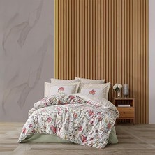 Alkar Store Soley | Leticia |%100 Pamuklu Çift Kişilik Nevresim Takımı Yeşil