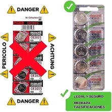 Alkar Store Maxell CR2025 Piller, 5 Adet, Lityum, 3 V, 170 Mah, Gri