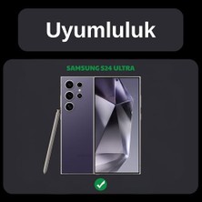 Alkar Store Safir Temperli Kamera Lens Koruyucu,  Galaxy S24 Ultra ile Uyumlu (Titanyum Siyah)