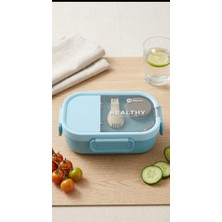 Alpa Store 700 ml Paslanmaz Çelik Yemek Kutusu Beslenme Kabı Lunch Box Çatal Ile Birlikte