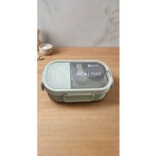 Alpa Store 700 ml Paslanmaz Çelik Yemek Kutusu Beslenme Kabı Lunch Box Çatal Ile Birlikte