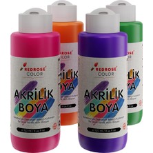 Alkar Store Ara Renkler Akrilik Boya 4'lü Set 4X120 ml