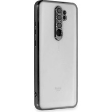 Motto Ticaret Newface Xiaomi Redmi Note 8 Pro Kılıf Razer Lensli Silikon - Siyah