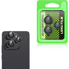 Alkar Store Xiaomi Redmi Note 14 Pro 4g ile Uyumlu Kamera Lens Koruma Cl-07 Görüş Açısını Bozmayan Yüksek Çözünürlüklü Premium Kamera Lens Koruma Siyah
