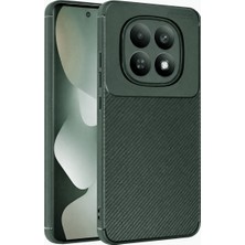 Bezos Note 15 4g Auto Focus Karbon Kapak - Koyu Yeşil