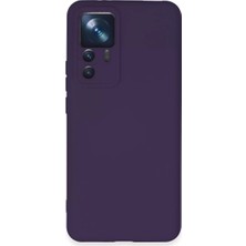 Motto Ticaret Newface Xiaomi Mi 12T Pro Kılıf Nano Içi Kadife Silikon - Mor