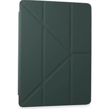 Motto Ticaret Newface Samsung Galaxy Tab A9 Plus Kılıf Kalemlikli Mars Tablet Kılıfı - Koyu Yeşil