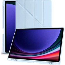 Bezos Galaxy X510 Tab S9 Fe 11 Kılıf Kalemlikli Mars Tablet Kılıfı - Mavi