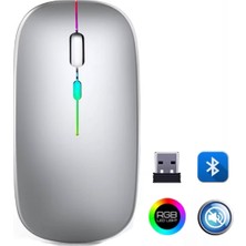 Hace Bazaar ZR215 CBA100 Rgb Gümüş Şarjlı Mouse