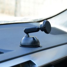 Alkar Store Privity Serisi Mıknatıslı Araç Içi Telefon Tutucu Vantuzlu Magnet 360 Derece Telefon Tutucu HL-003