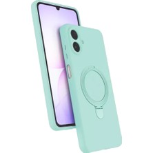 Motto Ticaret Newface Samsung Galaxy A07 4g Regal Magsafe Standlı Kapak - Su Yeşili