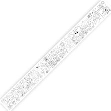 Alkar Store Sinaticaret Yaz Aktiviteleri Dev Boyama Kağıdı Rulosu, 5 Metre x 45 Cm, Çocuklar Için Eğitici ve Eğlenceli Yaz Temalı Boyama Seti