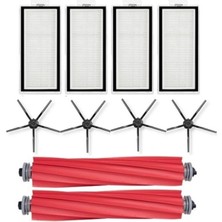Alkar Store Siyah Set 10 Parça Roborock Q7 Max Ultra Set, Roborock Q7 Max Q7 Max+ Ultra Plus ile Uyumlu