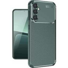 Bezos Galaxy A56 Kılıf Auto Focus Karbon Kapak - Koyu Yeşil