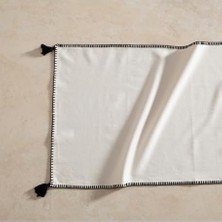 Alkar Store Oradea Püsküllü Runner Siyah 45X145 cm