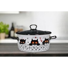 Alkar Store Cat Emaye Kızartma Tenceresi 22 cm