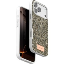 Motto Ticaret Onegif Apple Iphone 17 Pro Bright Simli Kapak - Çöl Titanyum