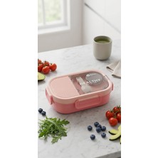 Alpa Store 700 ml Paslanmaz Çelik Yemek Kutusu Beslenme Kabı Lunch Box Çatal Ile Birlikte