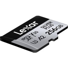 Alkar Store 256 GB Profesyonel Silver Plus Microsdxc Hafıza Kartı W/sd Adaptör, Uhs-I, C10, U3, V30, Full-Hd ve 4K Video, 205/150 Mb/s'ye Kadar Okuma/yazma, Videografçılar, Oyuncular (LMSSIPL256G-BNANU)