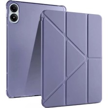 Motto Ticaret Newface Xiaomi Redmi Pad Pro 12.1 Kılıf Kalemlikli Mars Tablet Kılıfı - Lila