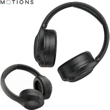 Alkar Store Motıons MS-H61 Kulak Üstü Kablosuz Kulaklık, Anc Gürültü Engelleme, Hi-Fi, Harici Mikrofonlu, Profesyonel, Bluetooth 5.3, Siyah