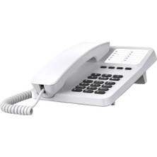 Alkar Store Gigaset Desk 400 - Elastik Kablolu Kablolu Telefon - 10 Kısa Seçim Girişi Için Yer - Seçim Tekrarlama - Işitme Cihazı Uyumlu - Mfv Veya Darbe Seçimi Ayarlanabilir, Beyaz
