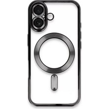 Techora Sale Newface Apple iPhone 16 Kılıf Kross Magneticsafe Kapak - Siyah