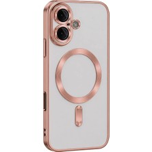 Techora Sale Newface Apple iPhone 16 Kılıf Kross Magneticsafe Kapak - Rose