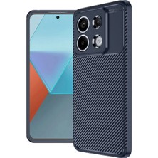 Techora Sale Newface Xiaomi Redmi Note 13 Pro 4g Kılıf Auto Focus Karbon Kapak - Lacivert