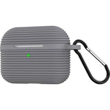Mabelme Store Apple Airpods Pro 3 (3.nesil) Raven Silikon Kılıf - Gri
