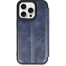 Techora Sale Newface Apple iPhone 14 Pro Max Kılıf Flip Cover - Lacivert
