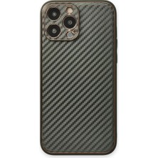 Techora Sale Newface Apple iPhone 13 Pro Kılıf Coco Karbon Silikon - Füme