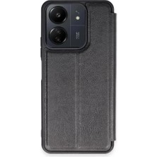 Techora Sale Newface Xiaomi Redmi 13C Kılıf Flip Cover - Siyah