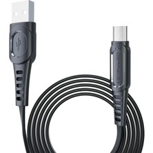 KSB Store Konfulon DC01 Süper Hızlı Micro USB Kablo 1m 2.4A - Siyah