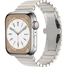 Mabelme Store Apple Watch 38MM KR413 Fine Steel Kordon (Saat Değildir) - Yıldız Işığı