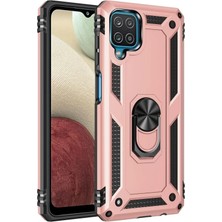Techora Sale Newface Samsung Galaxy A22 Kılıf Sofya Yüzüklü Silikon Kapak - Rose