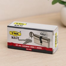 Mabelme Store 68 mm Hibrit Silindir Barel - Nikel Saten, 3 Anahtar
