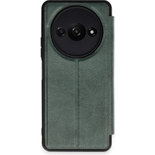 Techora Sale Newface Xiaomi Redmi A3 4g Kılıf Flip Cover - Koyu Yeşil