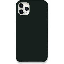 Techora Sale Newface Apple iPhone 11 Pro Max Kılıf Lansman Legant Silikon - Koyu Yeşil