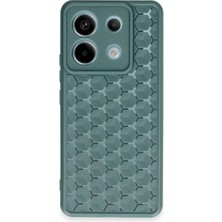 Techora Sale Newface Xiaomi Redmi Note 13 Pro 5g Kılıf Petek Silikon Kapak - Koyu Yeşil