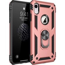 Techora Sale Newface Apple iPhone Xr Kılıf Sofya Yüzüklü Silikon Kapak - Rose