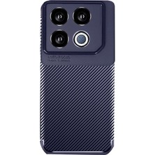 Techora Sale Newface Infinix Gt 20 Pro Kılıf Auto Focus Karbon Kapak - Lacivert
